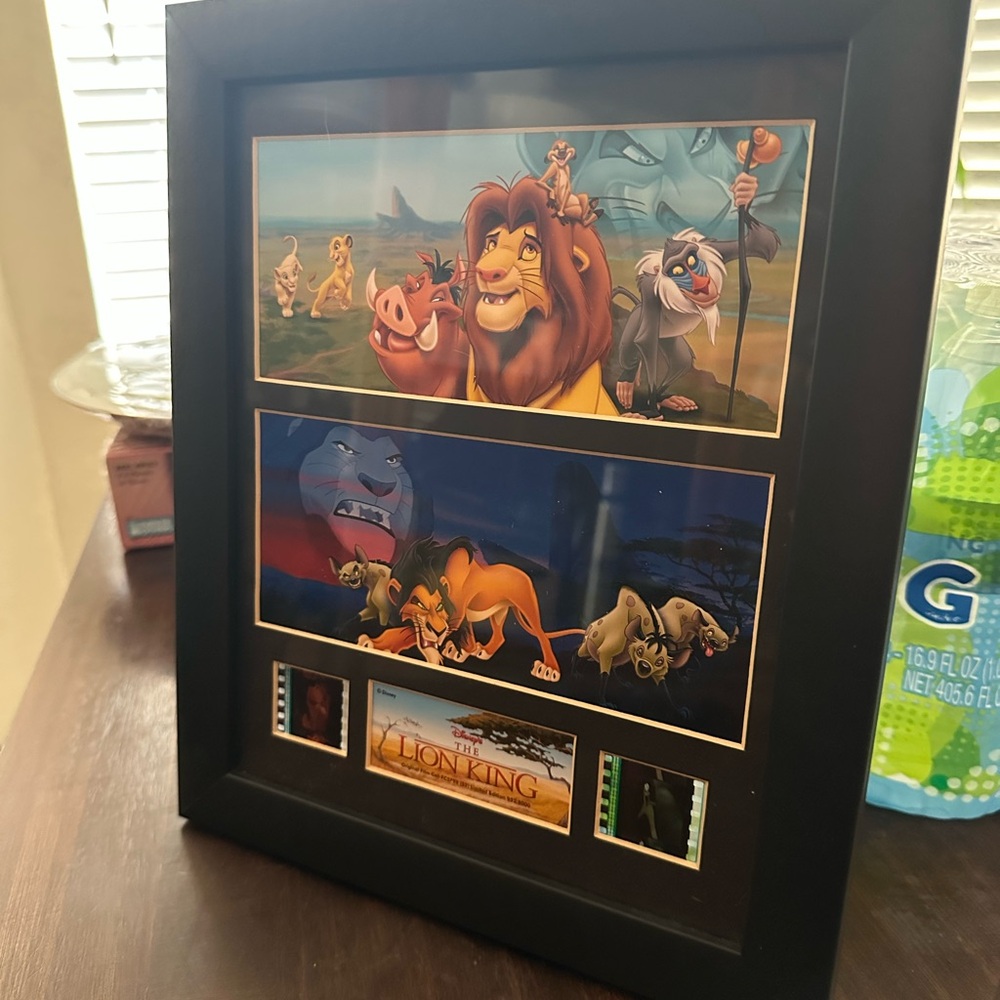 Framed Lion King Movie Art